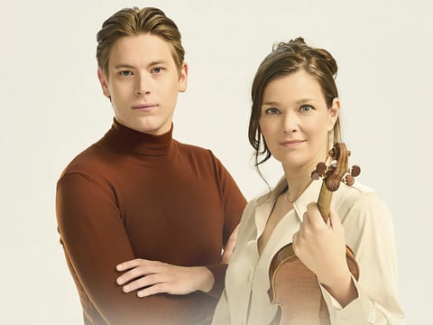 Conductor Klaus Mäkelä and violinist Janine Jansen