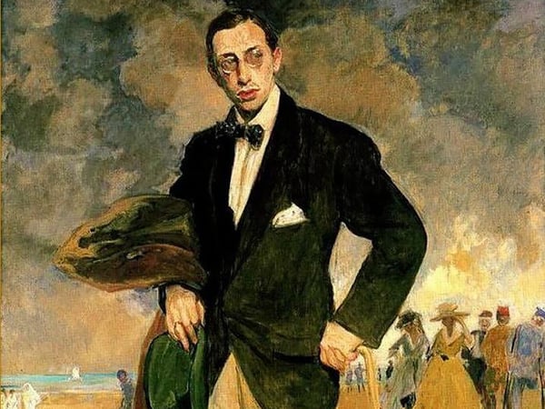 Igor Stravinsky in a 1915 painting by Jacques-Émile Blanche