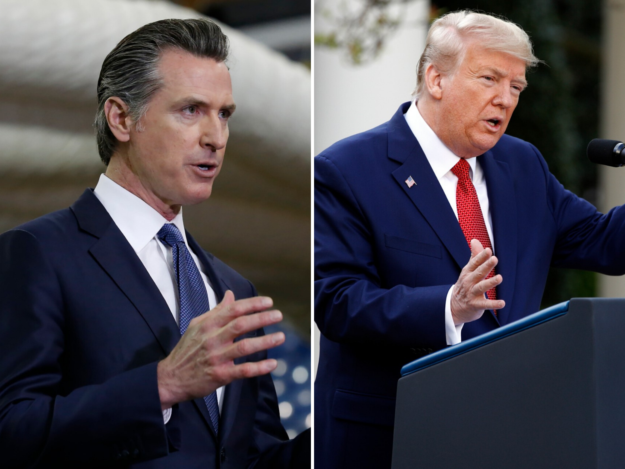 No Politics As Usual For Newsom, Trump During Pandemic