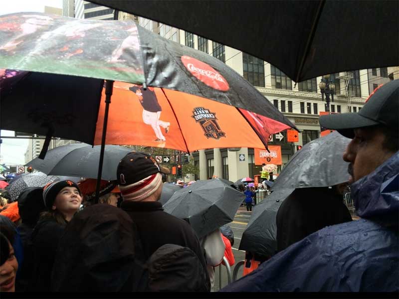 Rain Dampens The Region, Not The Giants Celebration 