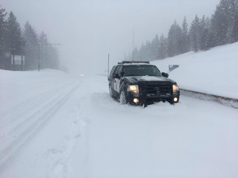Latest Storm Causes Traffic Delays Dumps 56 Inches Of Snow On Donner